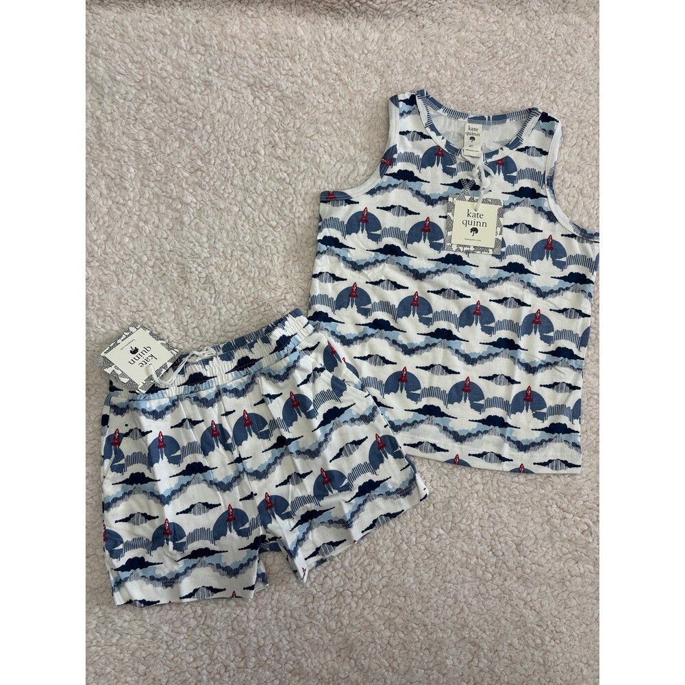 Kate Quinn Rocket Ship tank and short set 4T NWT